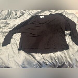 Wishlist Black Textured Knit Top